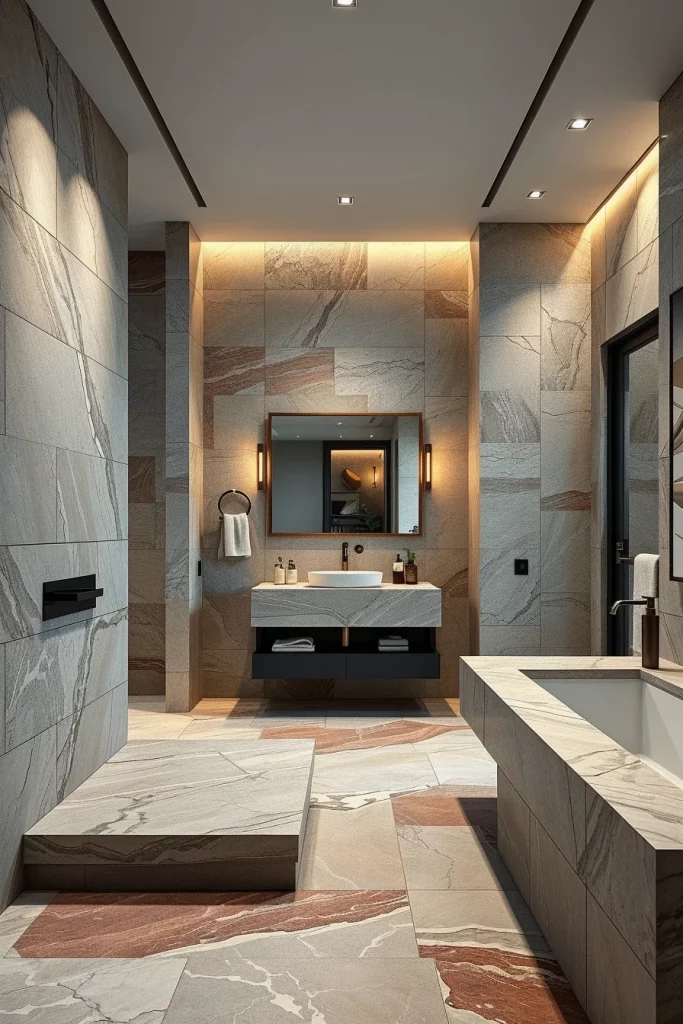 59 Textured Stone Bathroom Ideas For A Stylish And Timeless Space