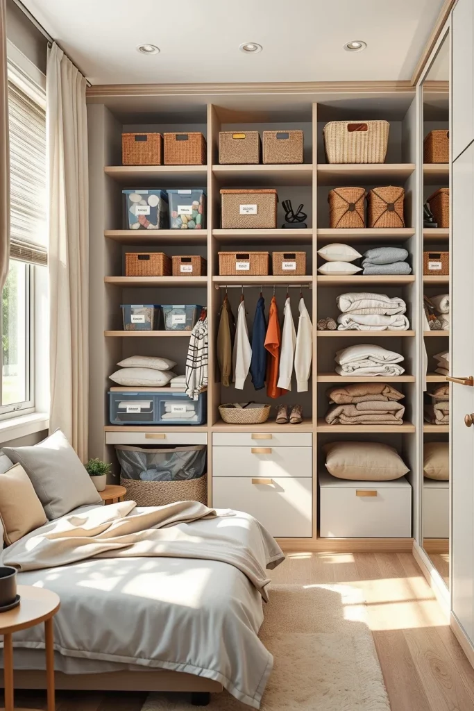 57 Small Bedroom Closet Organization Solutions To Maximize Every Inch Of Space