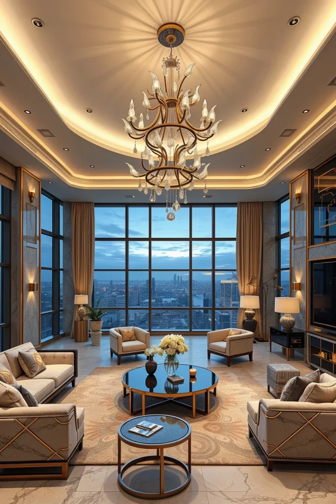 55 Luxury Penthouse Living Room Ideas For Sophisticated Modern Interiors
