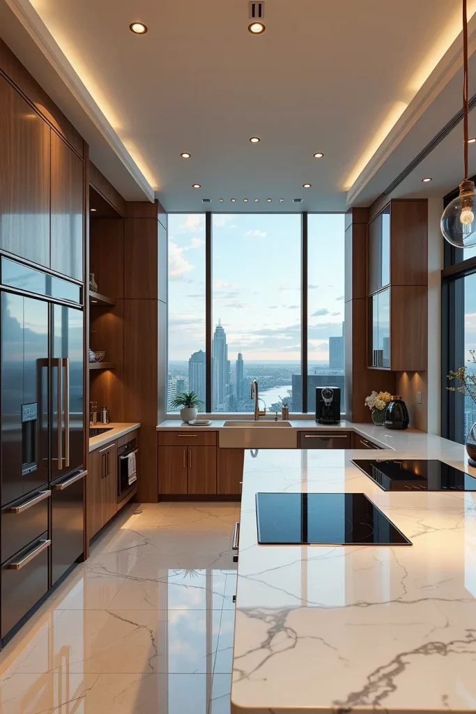 55 Luxury Penthouse Kitchen Ideas For A Sophisticated Modern Home