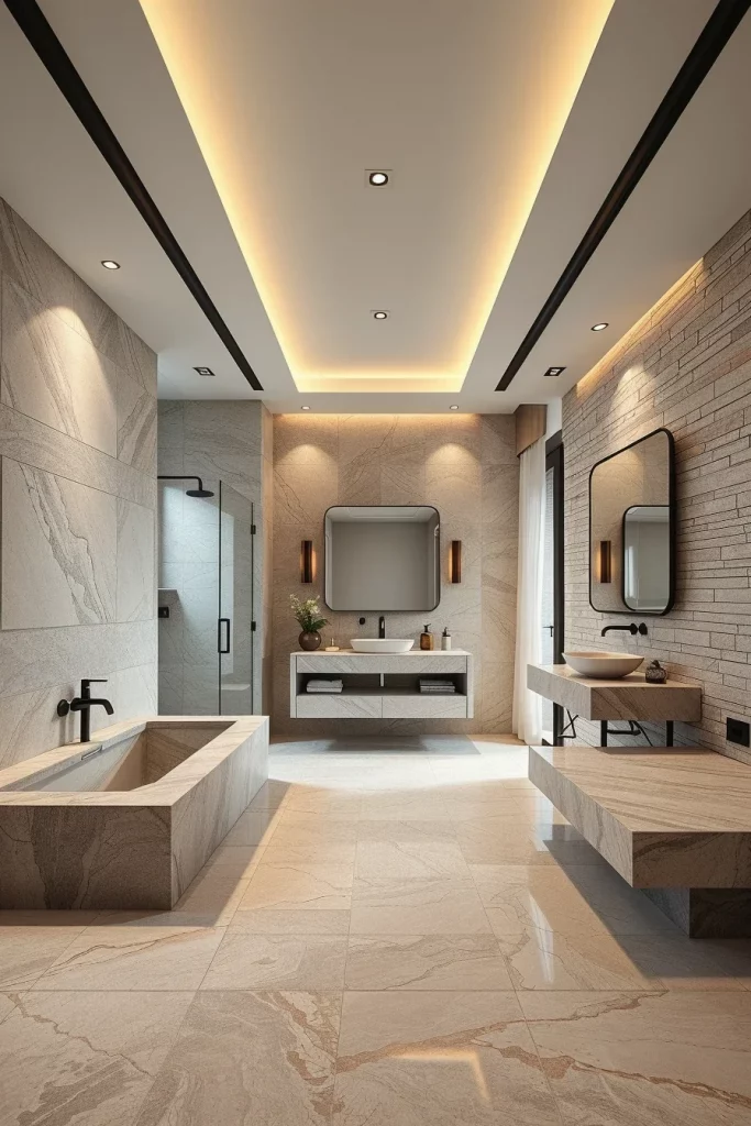 59 Textured Stone Bathroom Ideas For A Stylish And Timeless Space