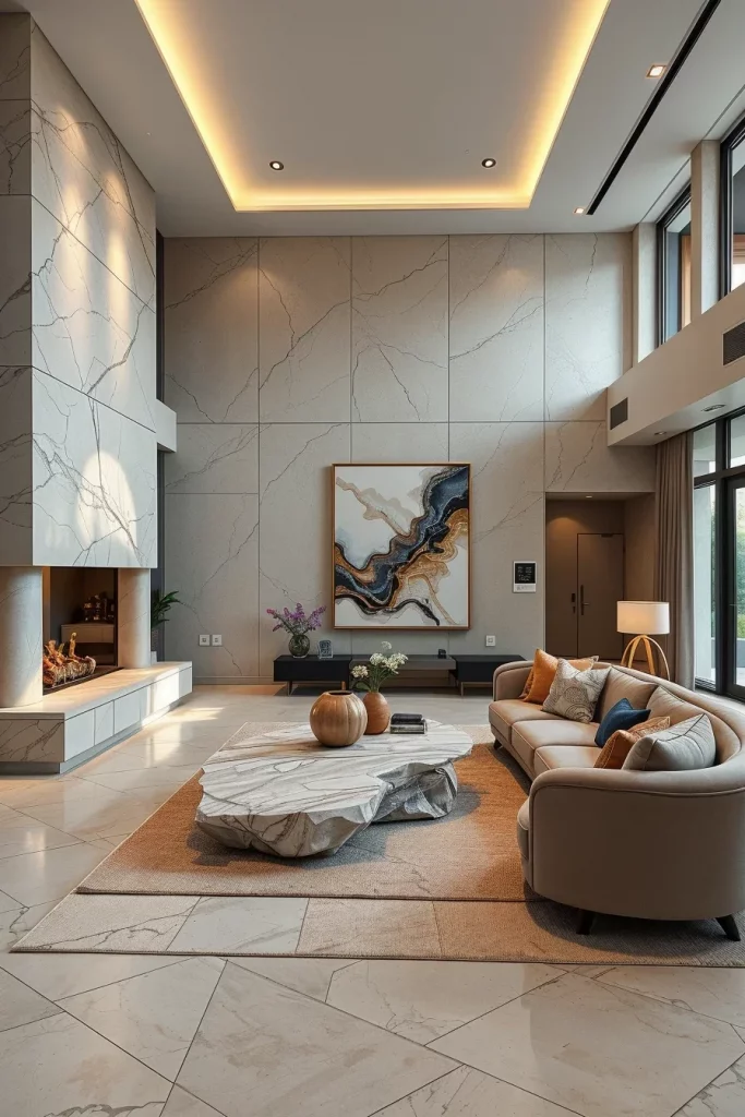 60 Sculptural And Artistic Modern Living Room Ideas For A Gallery-Inspired Home