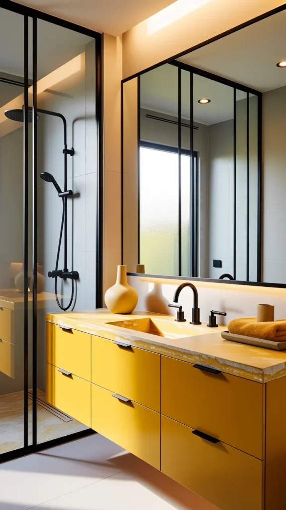 60 Yellow Bathroom Decor Styling Ideas To Brighten Your Bathroom With Style