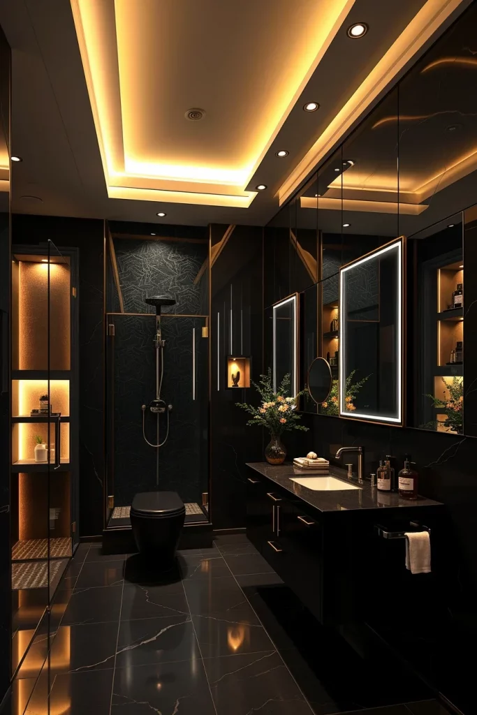 60 Luxury Black Bathroom Styling Ideas For A Sophisticated And Elegant Space