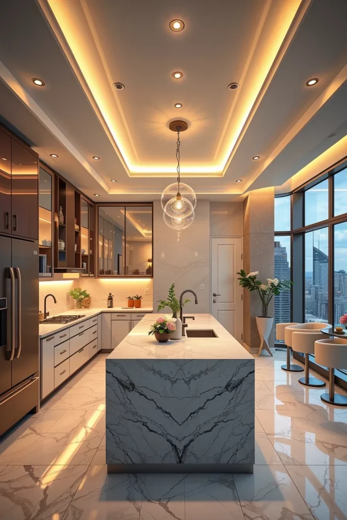 55 Luxury Penthouse Kitchen Ideas For A Sophisticated Modern Home