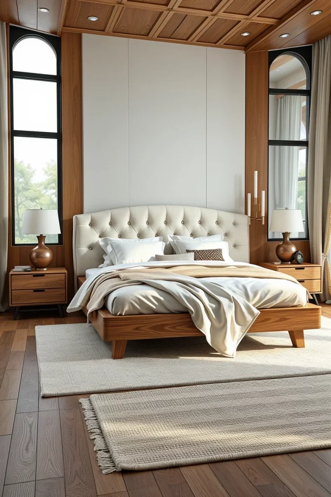54 White And Wood Tone Bedroom Ideas For A Warm And Modern Retreat
