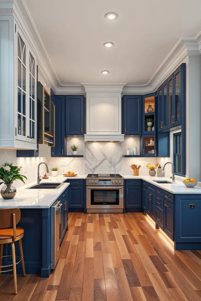 54 Blue White Kitchen Layout Inspiration Ideas For A Stylish And Timeless Home