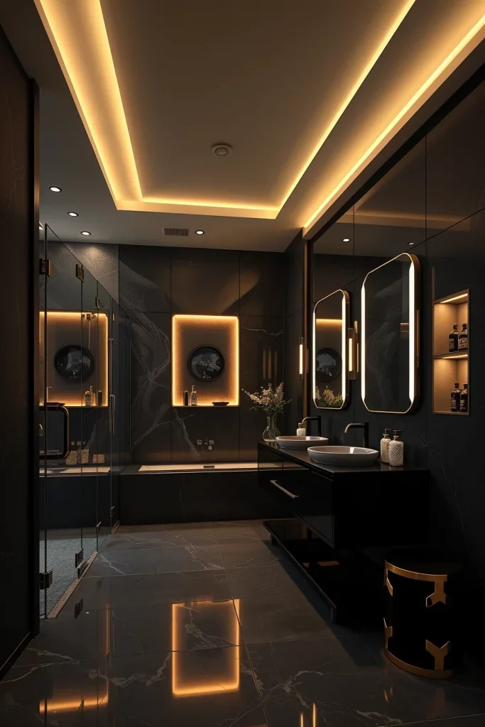 60 Luxury Black Bathroom Styling Ideas For A Sophisticated And Elegant Space
