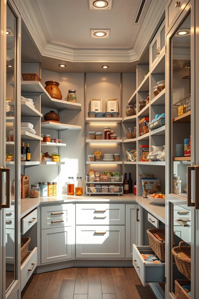 58 Modern Small Pantry Design Ideas To Maximize Style And Storage