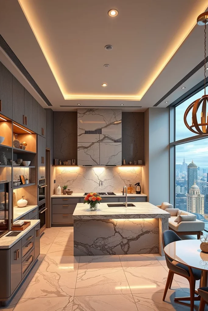 55 Luxury Penthouse Kitchen Ideas For A Sophisticated Modern Home