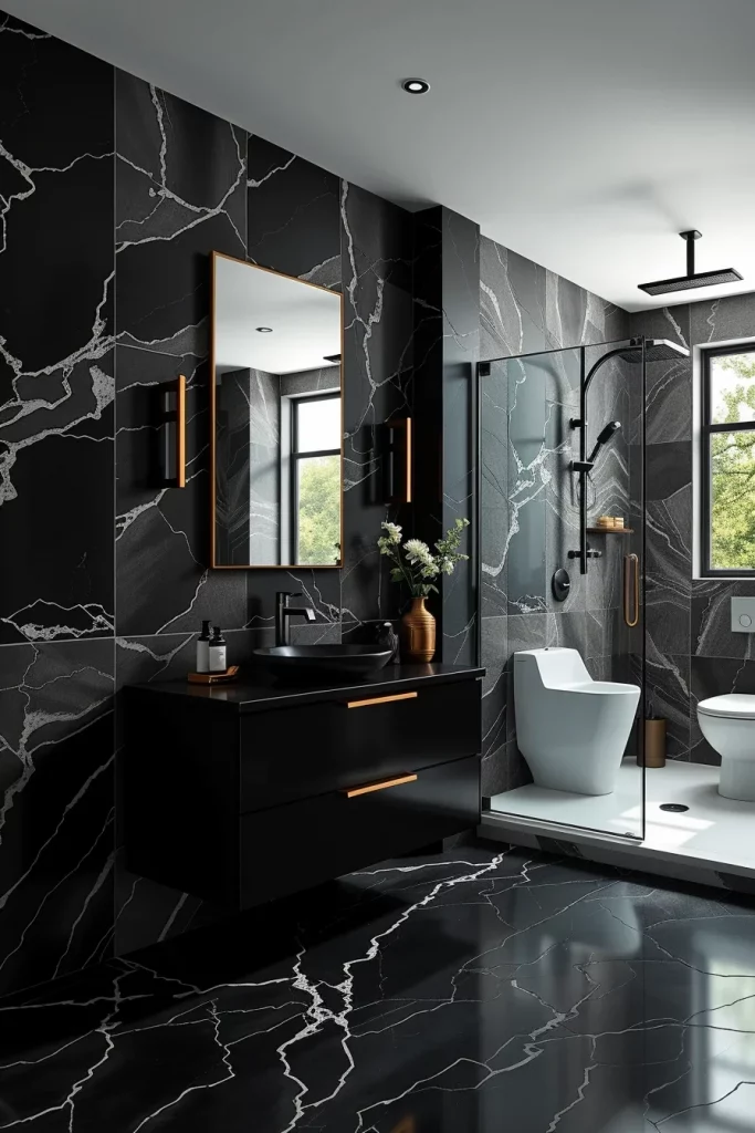 60 Luxury Black Bathroom Styling Ideas For A Sophisticated And Elegant Space