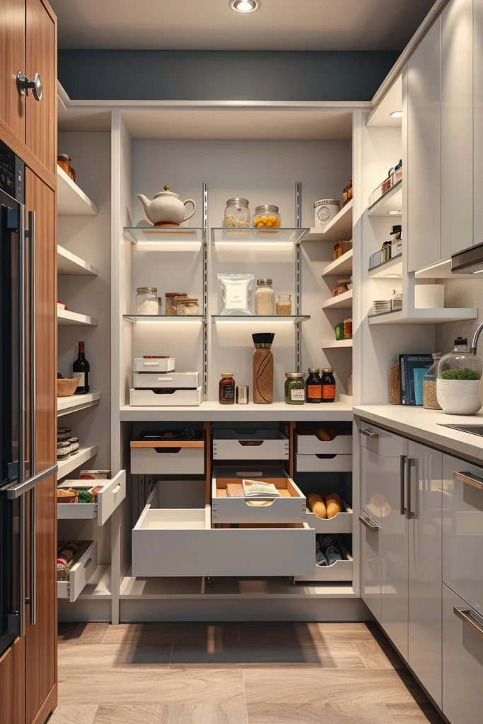 58 Modern Small Pantry Design Ideas To Maximize Style And Storage
