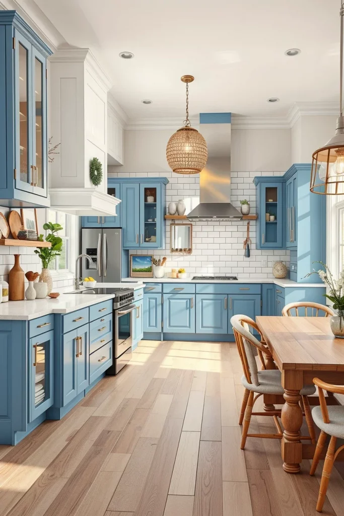 55 Blue Kitchen Cabinet Color Ideas for a Beautiful and Stylish Kitchen