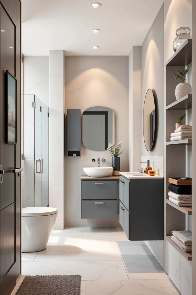 51 Space-Saving Bathroom Ideas To Maximize Style And Storage
