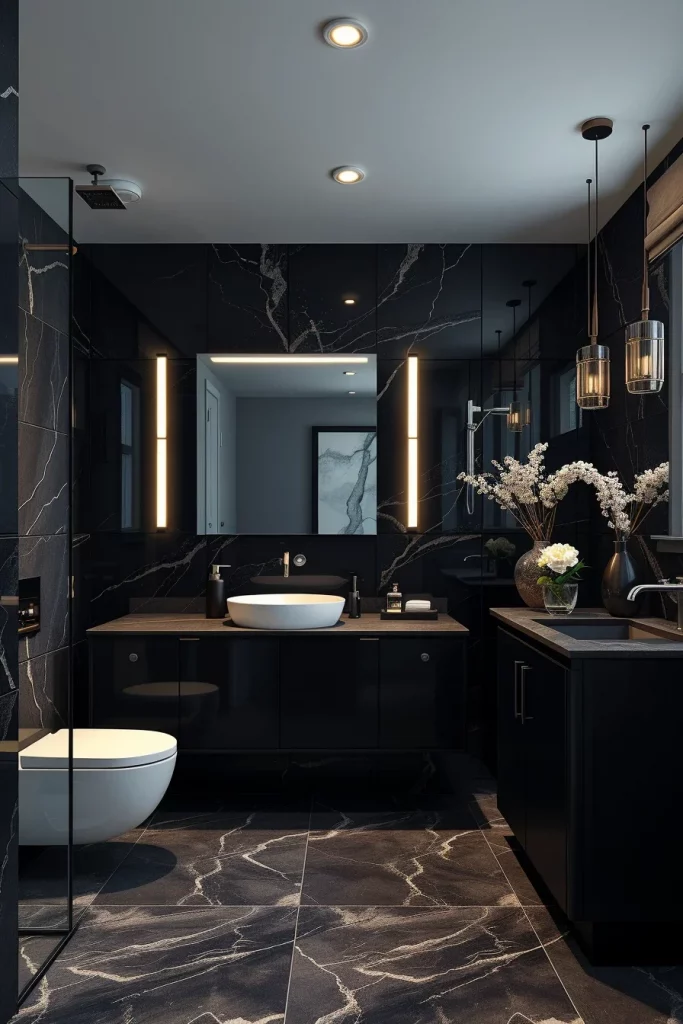60 Luxury Black Bathroom Styling Ideas For A Sophisticated And Elegant Space