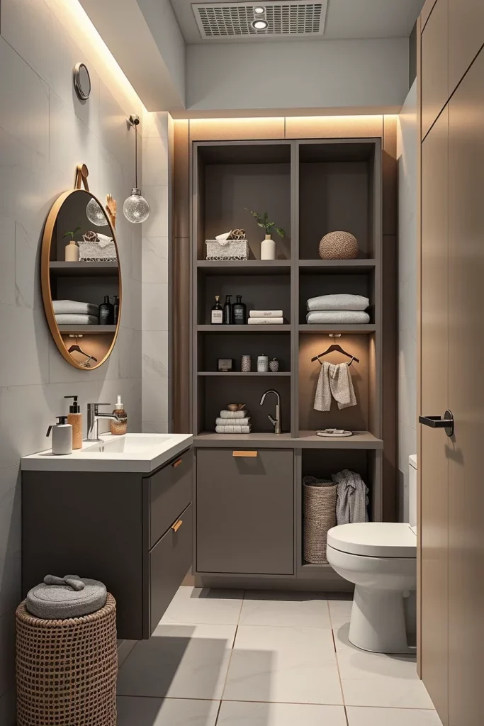 51 Space-Saving Bathroom Ideas To Maximize Style And Storage