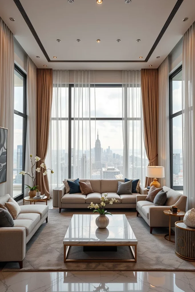 55 Luxury Penthouse Living Room Ideas For Sophisticated Modern Interiors