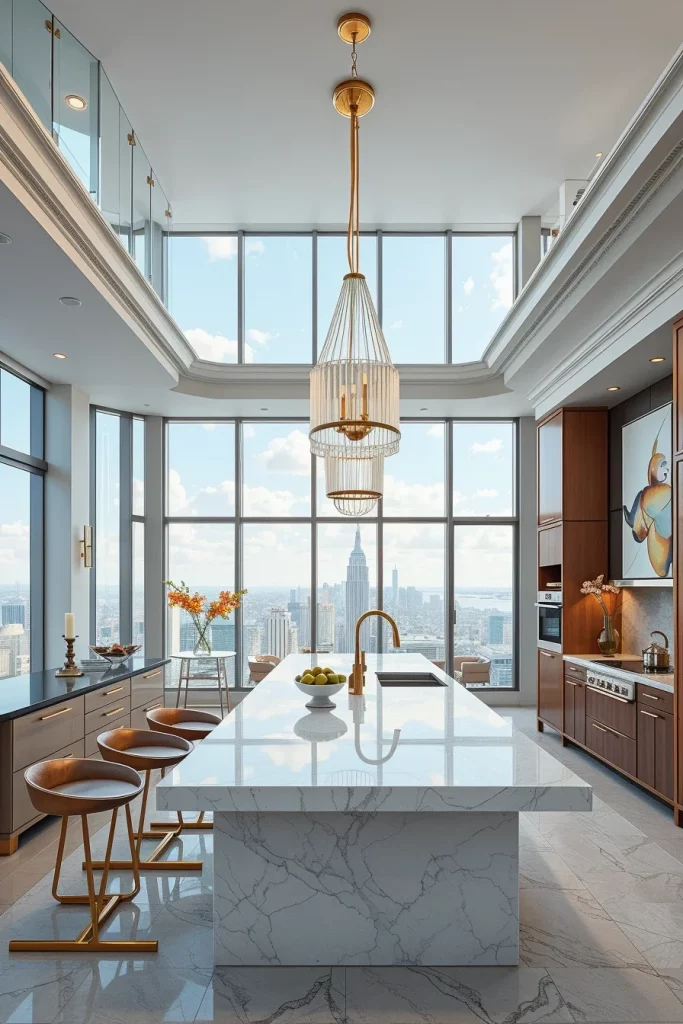55 Luxury Penthouse Kitchen Ideas For A Sophisticated Modern Home