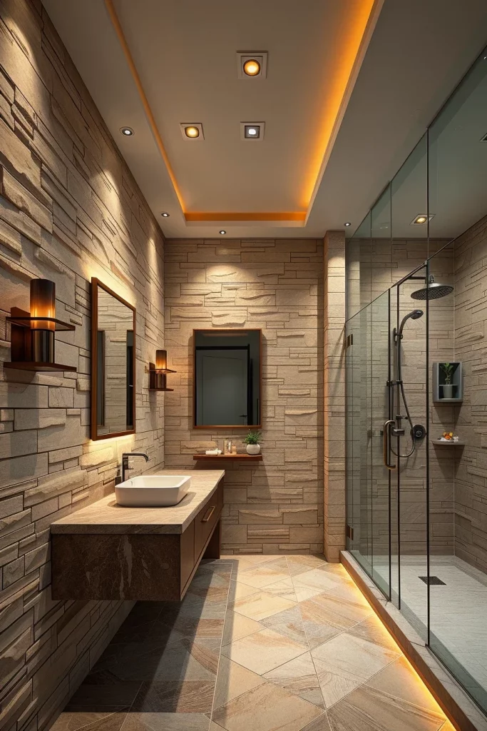 59 Textured Stone Bathroom Ideas For A Stylish And Timeless Space