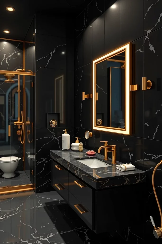 60 Luxury Black Bathroom Styling Ideas For A Sophisticated And Elegant Space