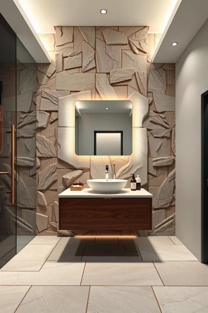 59 Textured Stone Bathroom Ideas For A Stylish And Timeless Space