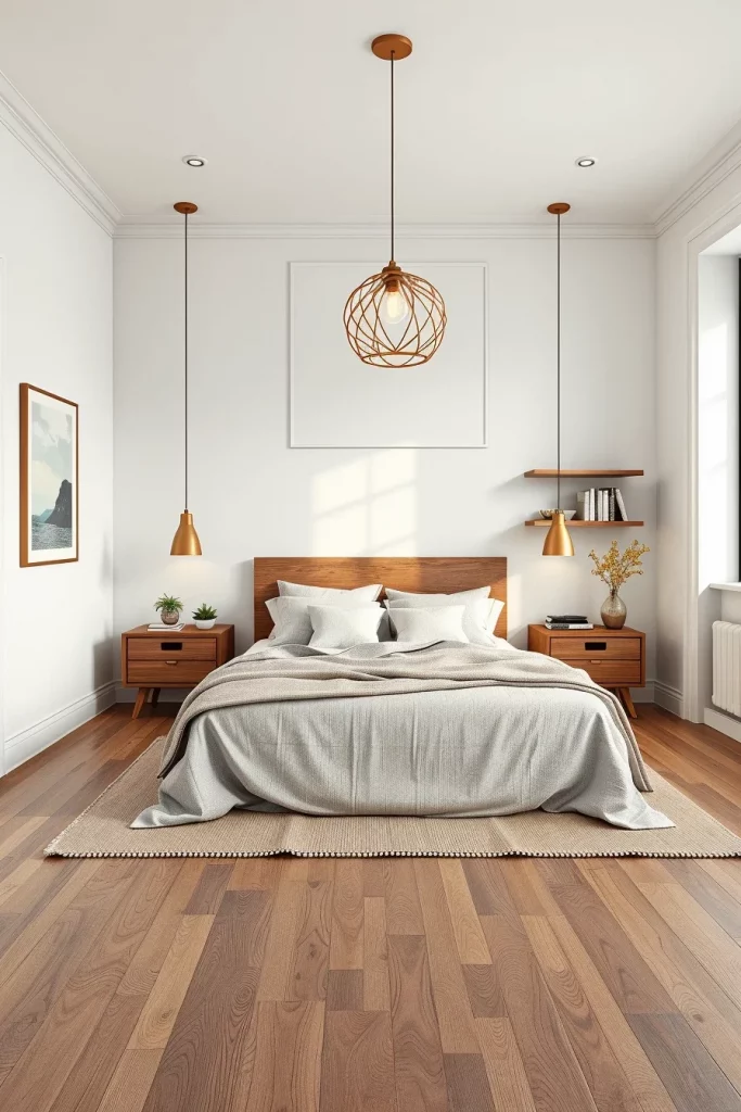 54 White And Wood Tone Bedroom Ideas For A Warm And Modern Retreat