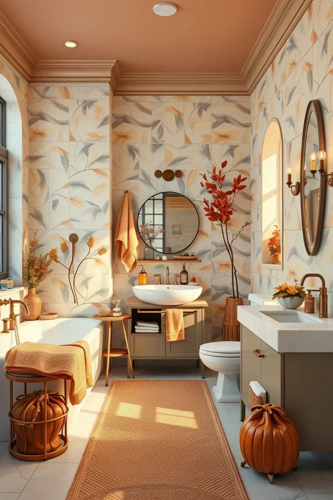 54 Cozy Fall Bathroom Decor Ideas For A Warm And Inviting Autumn Retreat