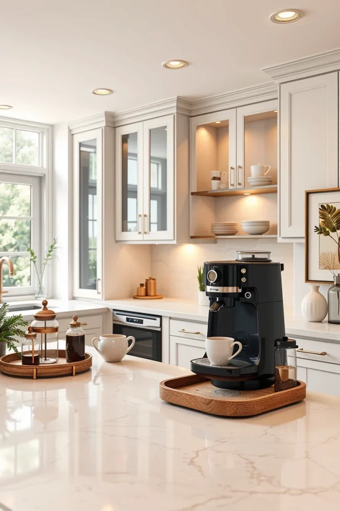 45 Kitchen Coffee Bar Styling Ideas To Create A Beautiful And Functional Coffee Station