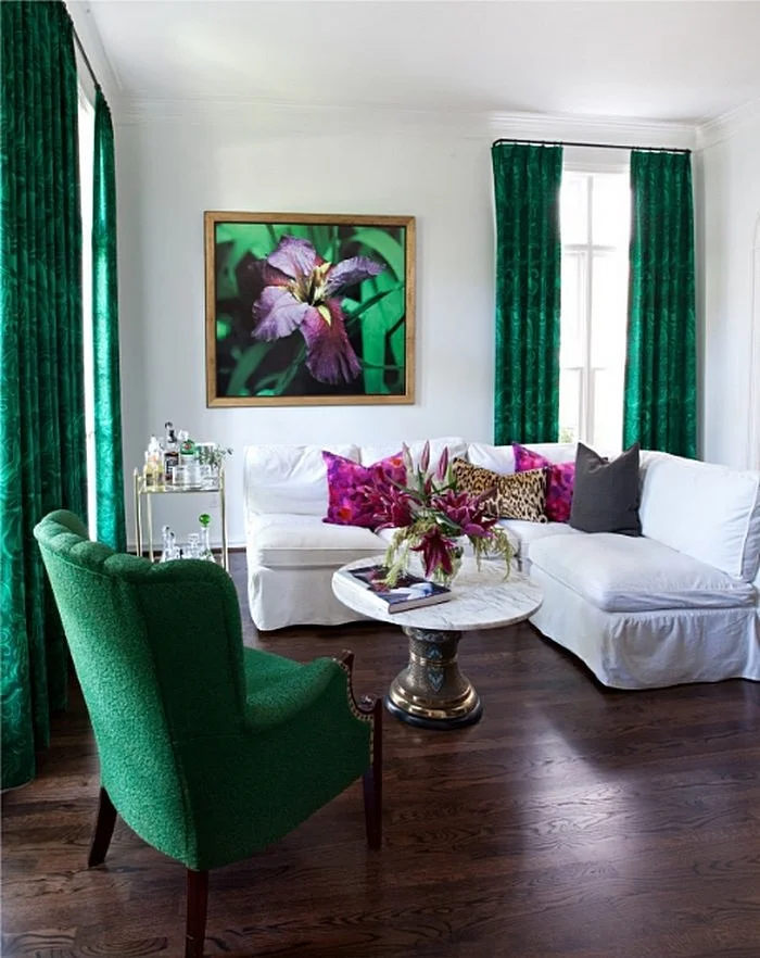 48 Jade Green Living Room for a Cozy Fall Interior