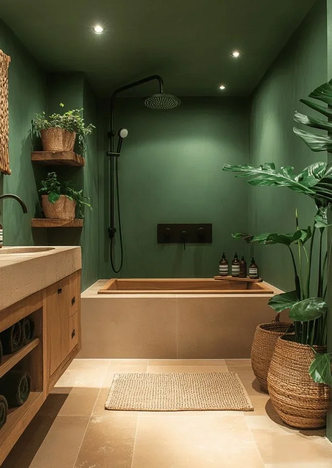 43 Olive Green Bathroom Ideas to Fall 2026 Season