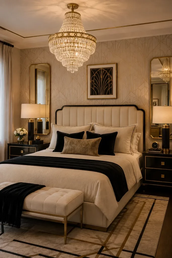 50 Modern Art Deco Bedroom Ideas For Fall