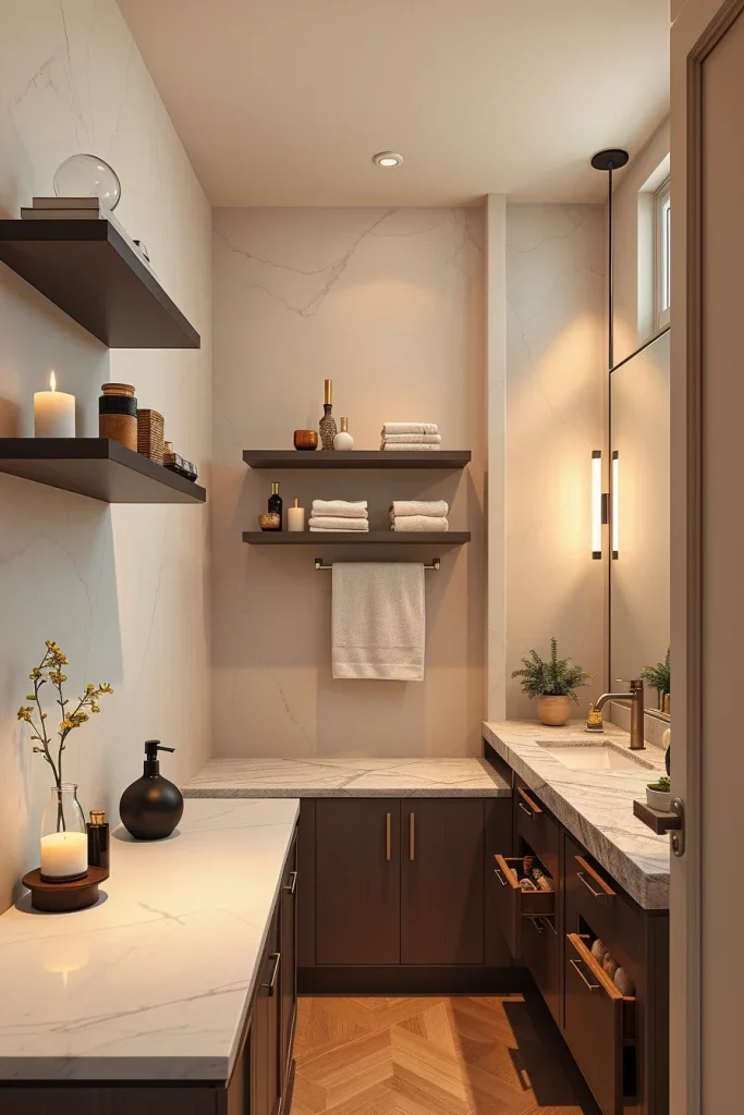 56 Bathroom Shelf Organization And Styling Ideas For A Beautiful And Organized Space