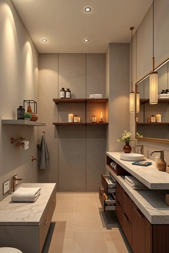 56 Bathroom Shelf Organization And Styling Ideas For A Beautiful And Organized Space