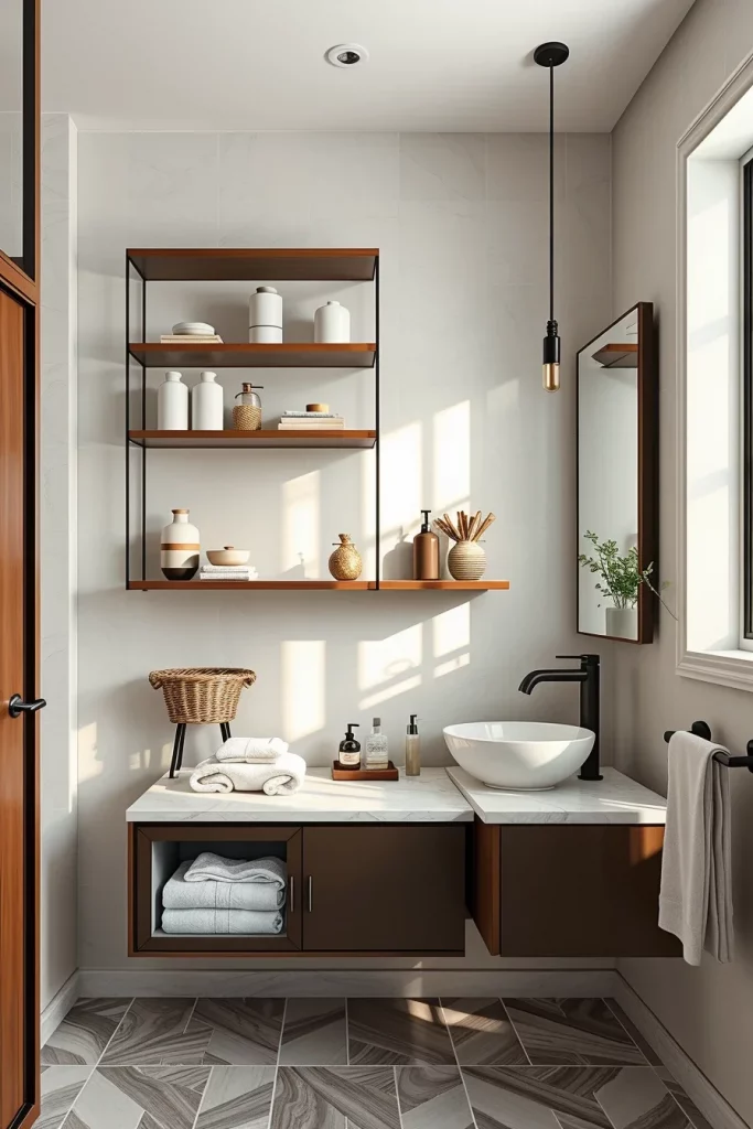 56 Bathroom Shelf Organization And Styling Ideas For A Beautiful And Organized Space