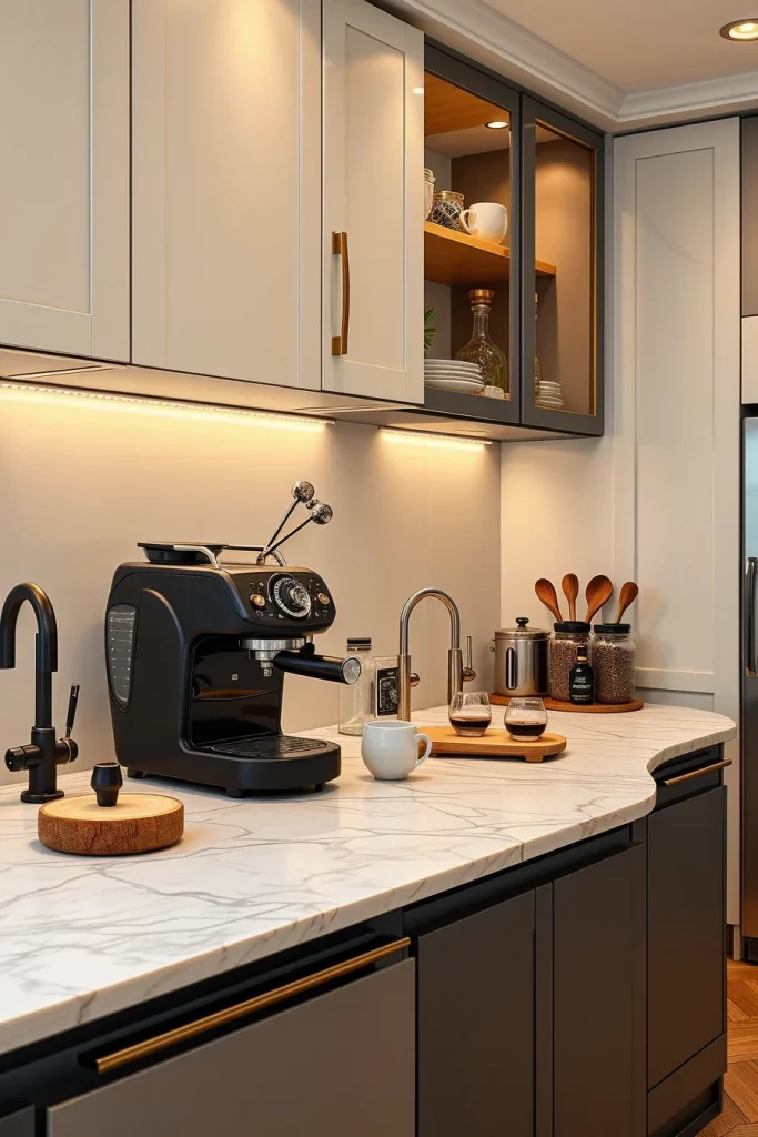 45 Kitchen Coffee Bar Styling Ideas To Create A Beautiful And Functional Coffee Station