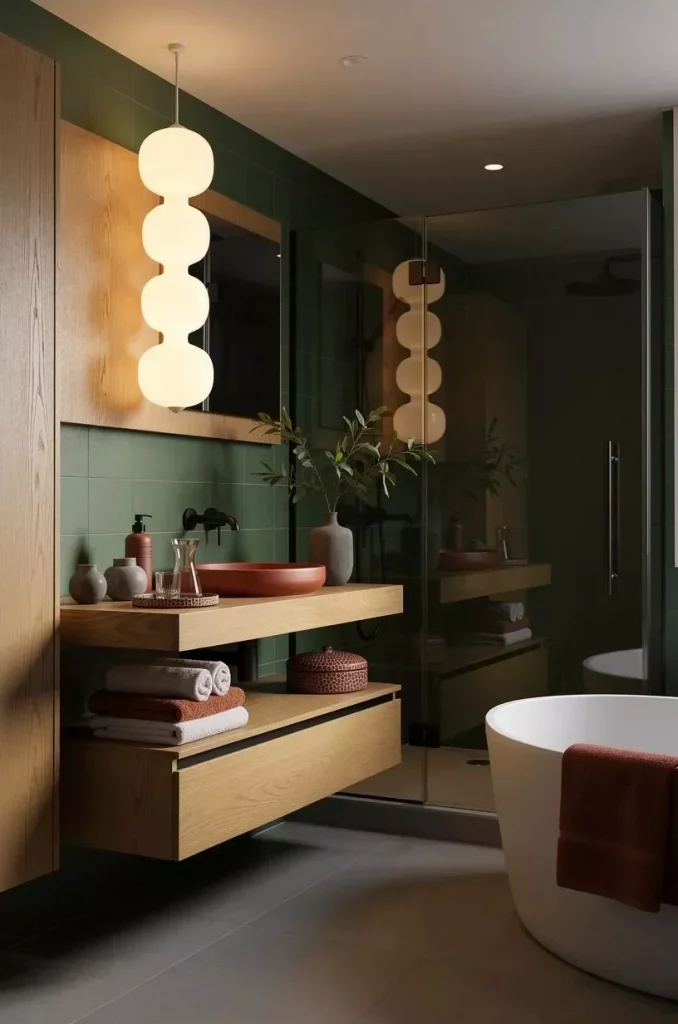 43 Olive Green Bathroom Ideas to Fall 2026 Season