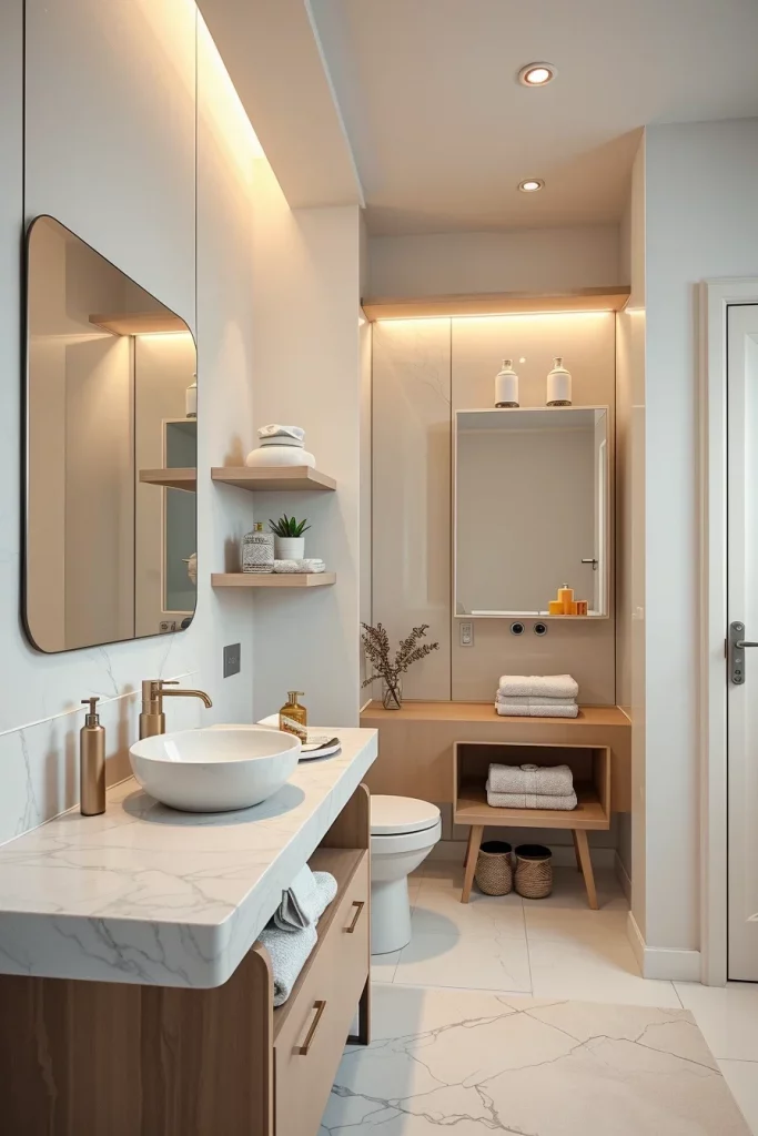 56 Bathroom Shelf Organization And Styling Ideas For A Beautiful And Organized Space