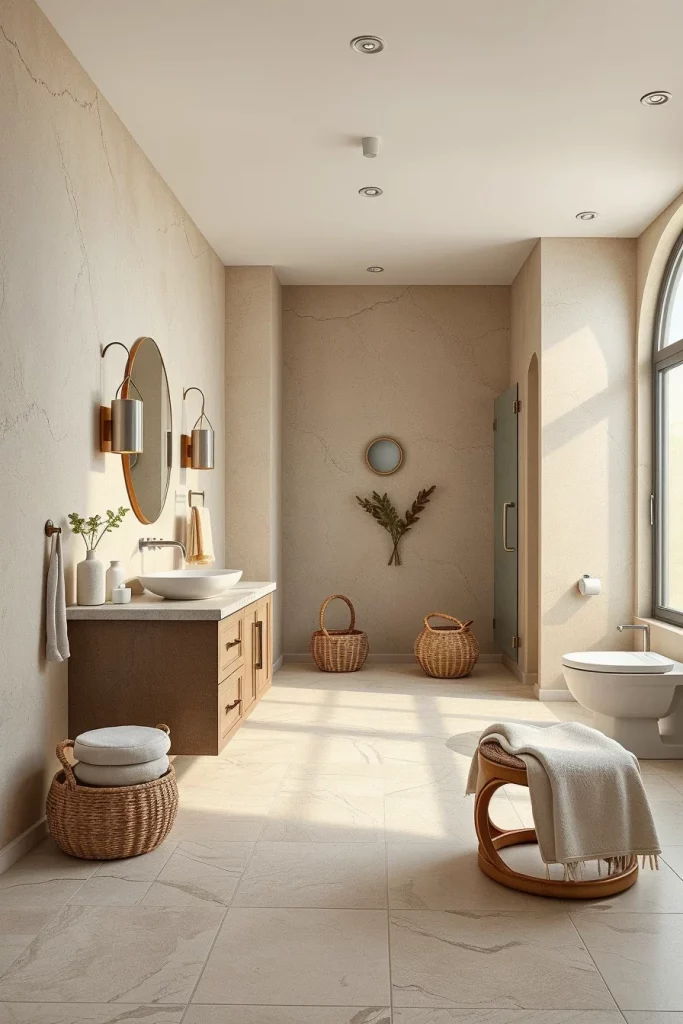 49 Minimalist Bathroom Decor With Texture Ideas For A Stylish Modern Space