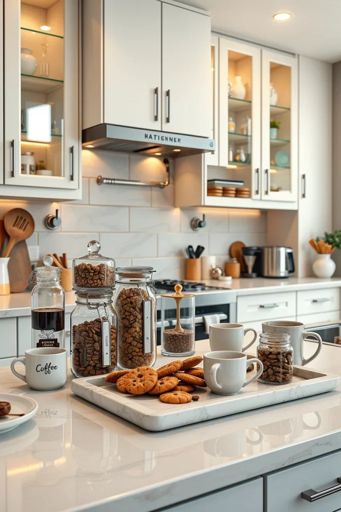 45 Kitchen Coffee Bar Styling Ideas To Create A Beautiful And Functional Coffee Station