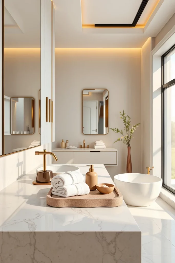 40 Modern Bathroom Countertop Styling Ideas