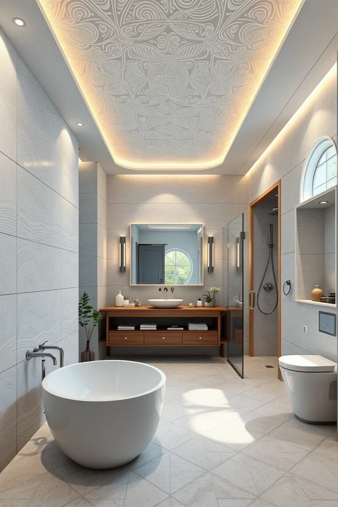 49 Minimalist Bathroom Decor With Texture Ideas For A Stylish Modern Space