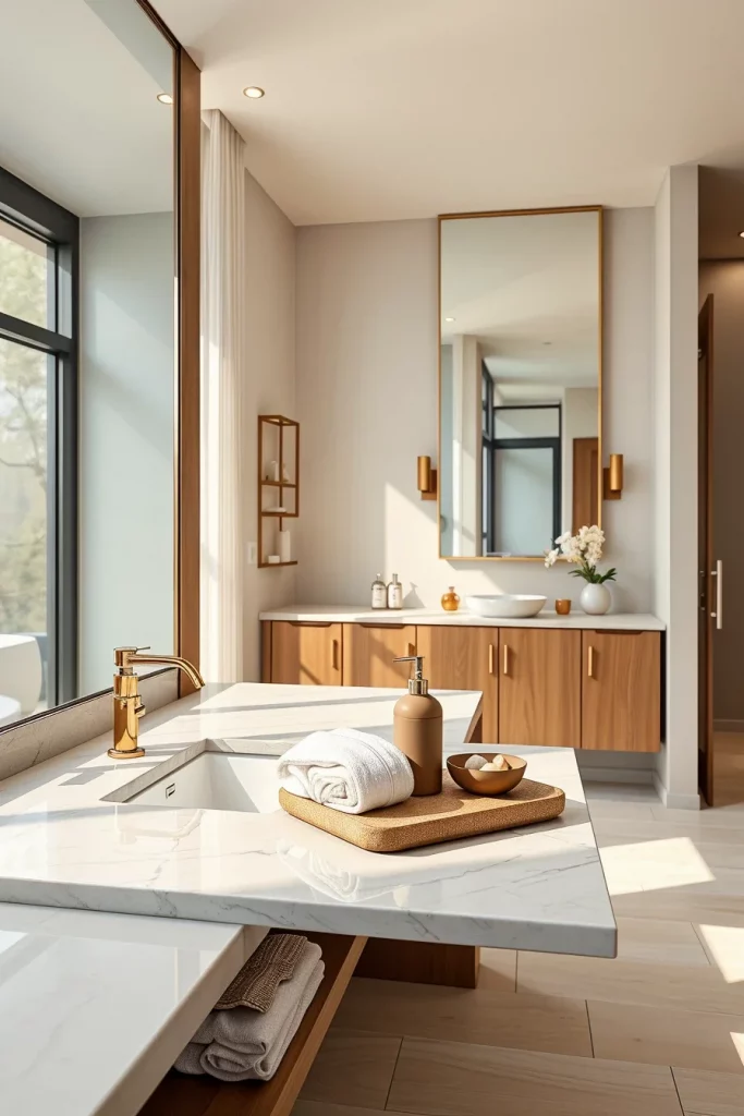 40 Modern Bathroom Countertop Styling Ideas