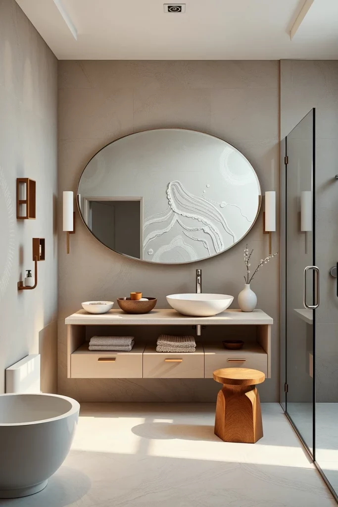 49 Minimalist Bathroom Decor With Texture Ideas For A Stylish Modern Space