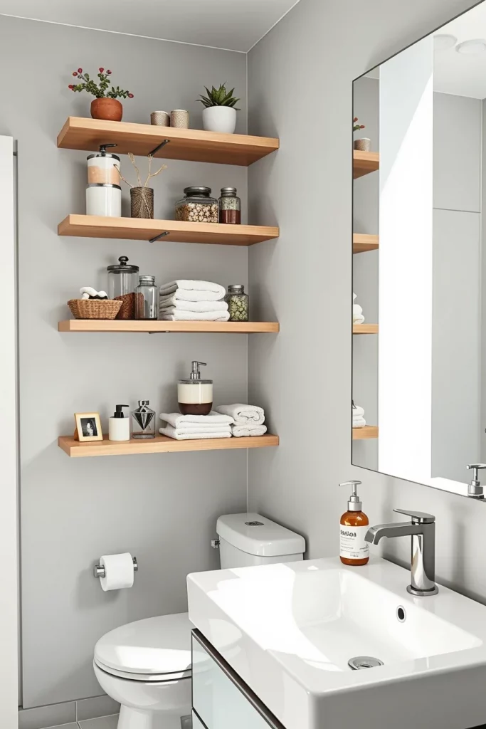 56 Bathroom Shelf Organization And Styling Ideas For A Beautiful And Organized Space