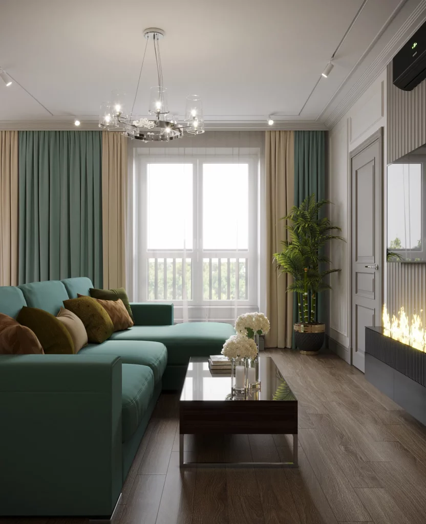 48 Jade Green Living Room for a Cozy Fall Interior