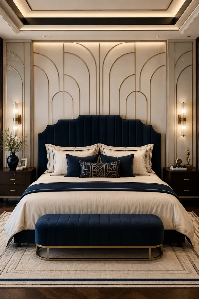 50 Modern Art Deco Bedroom Ideas For Fall
