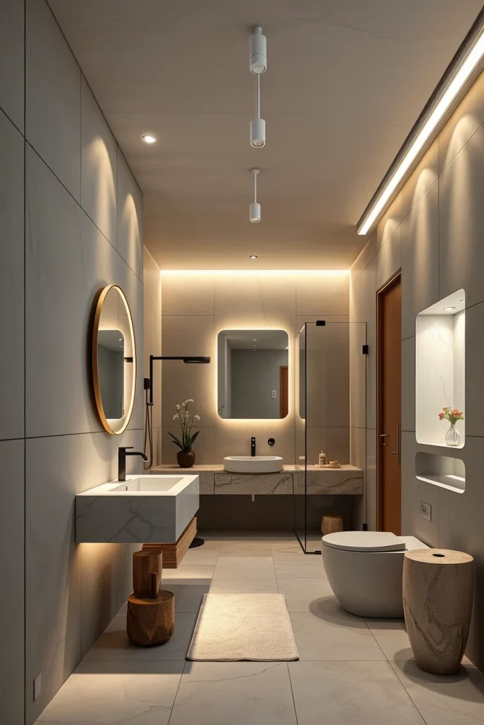 49 Minimalist Bathroom Decor With Texture Ideas For A Stylish Modern Space