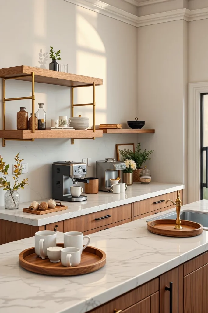 45 Kitchen Coffee Bar Styling Ideas To Create A Beautiful And Functional Coffee Station