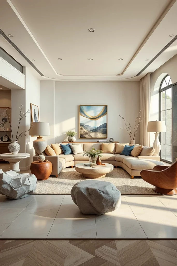 56 Sculptural Living Room Ideas For A Modern And Artistic Home