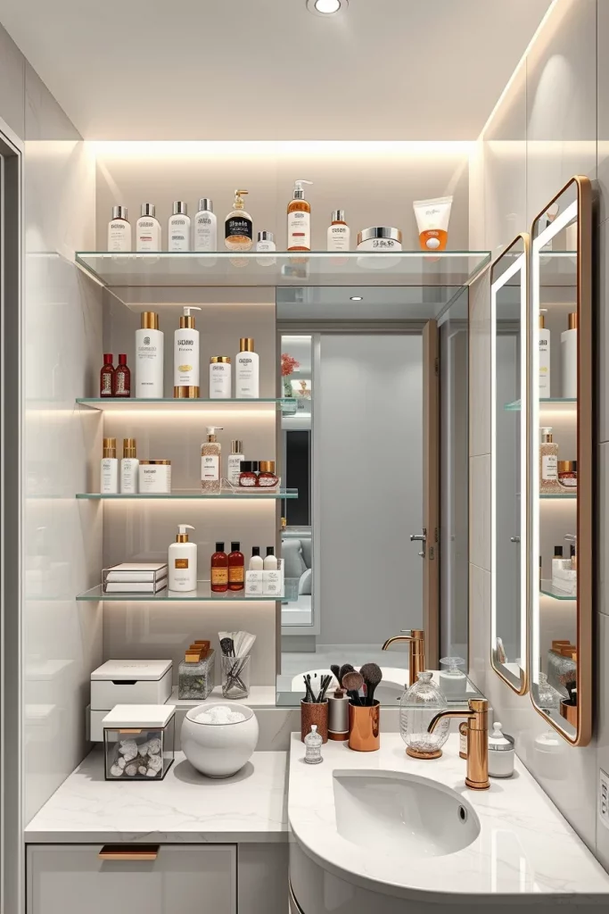 56 Bathroom Shelf Organization And Styling Ideas For A Beautiful And Organized Space
